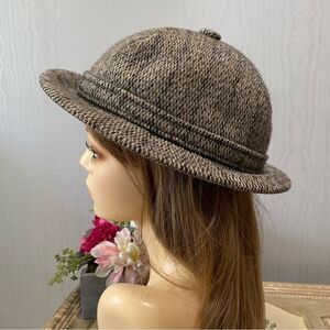 Vintage Kangol Design Hat Wool Tweed Made in England XL